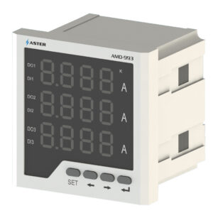 Амперметр цифровой трехфазный AMD-993 0-9999А (трансформаторный)