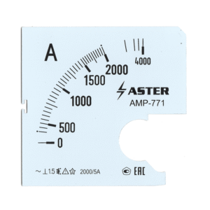 Шкала к амперметру AMP-771 2000/5 А
