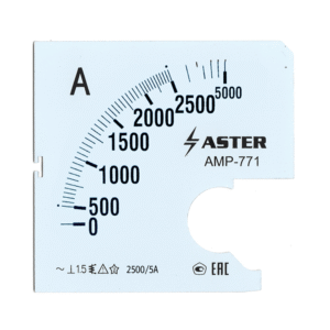 Шкала к амперметру AMP-771 2500/5 А