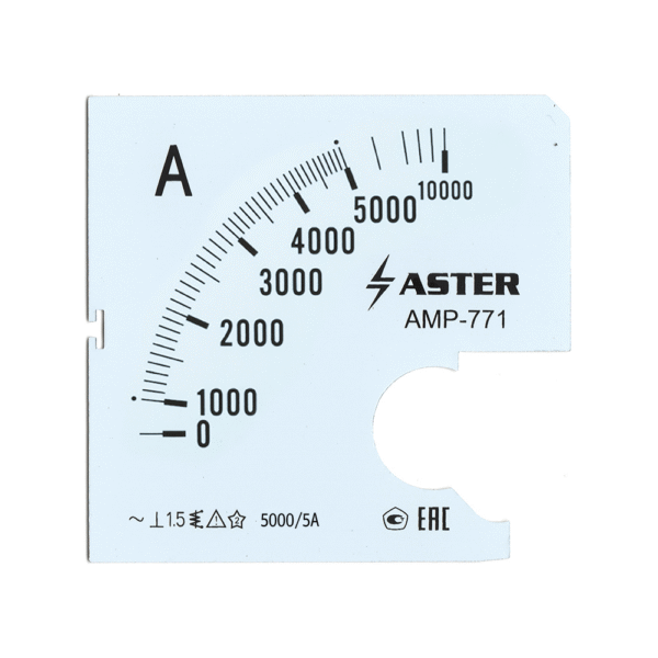 Шкала к амперметру AMP-771 5000/5 А