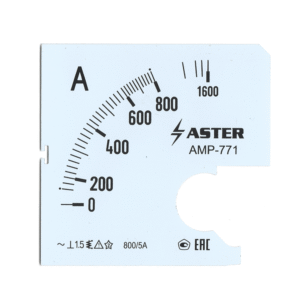 Шкала к амперметру AMP-771 800/5 А